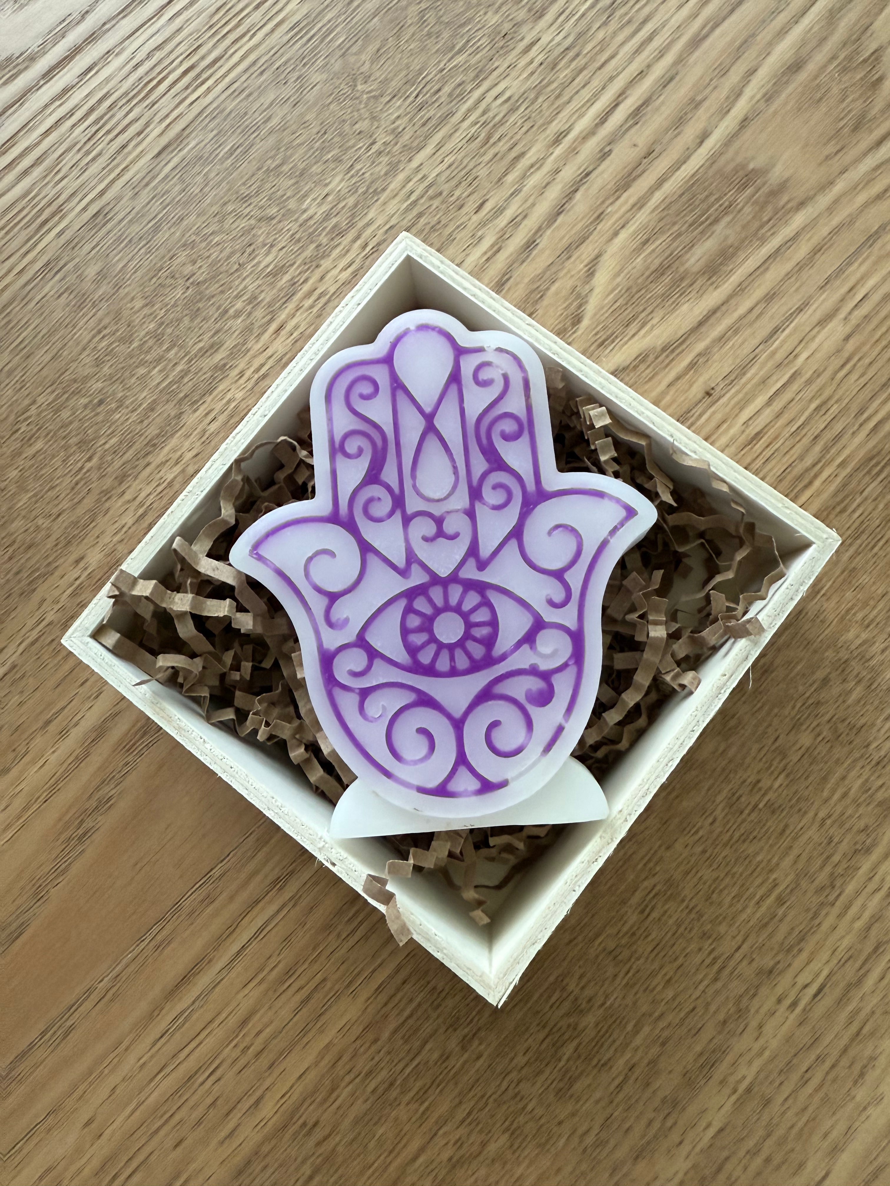 Vela de mano Hamsa