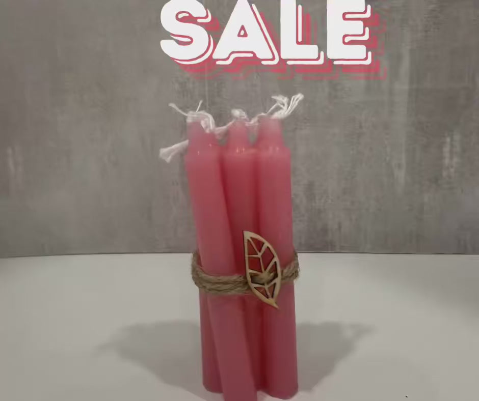 Velas echa a mano